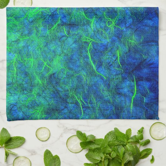 Psychedelisches japanisches Reisneonpapier des Geschirrtuch (Gefaltet)