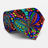 Psychedelisches Kaleidoskop Krawatte (Gerollt)