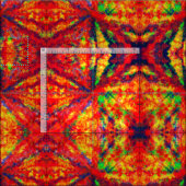 Psychedelisches Kaleidoskop-Muster Stoff (Kachel)