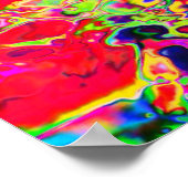 Psychedelisches Kaleidoskop Poster (Ecke)
