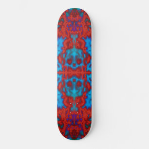 Psychedelisches Kaleidoskop-Skulptur Skateboard