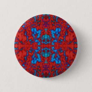 Psychedelisches Kaleidoskopmuster Button