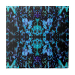 Psychedelisches Kaleidoskopmuster Fliese