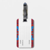 Psychedelisches Kaleidoskopmuster Gepäckanhänger (Rückseite vertikal)