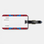 Psychedelisches Kaleidoskopmuster Gepäckanhänger (Rückseite horizontal)