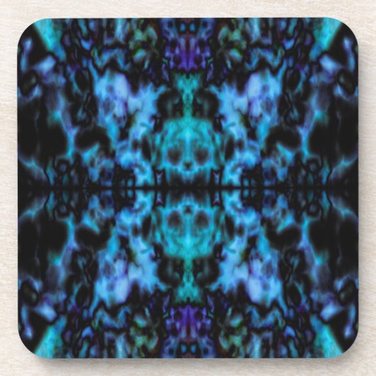 Psychedelisches Kaleidoskopmuster Getränkeuntersetzer (Vorderseite)