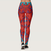 Psychedelisches Kaleidoskopmuster Leggings (Rückseite)