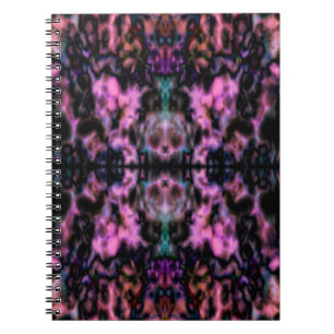 Psychedelisches Kaleidoskopmuster Notizblock
