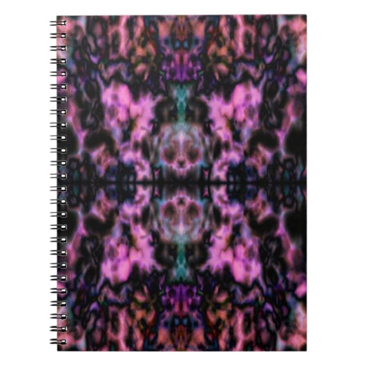 Psychedelisches Kaleidoskopmuster Notizblock (Vorderseite)