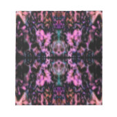 Psychedelisches Kaleidoskopmuster Notizblock (Vorderseite)