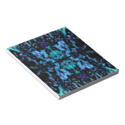 Psychedelisches Kaleidoskopmuster Notizblock (angewinkelt)