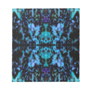 Psychedelisches Kaleidoskopmuster Notizblock