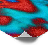 Psychedelisches Kaleidoskopmuster Poster (Ecke)