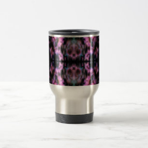 Psychedelisches Kaleidoskopmuster Reisebecher