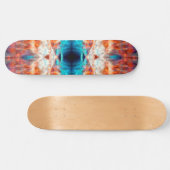 Psychedelisches Kaleidoskopmuster Skateboard (Horizontal)
