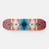 Psychedelisches Kaleidoskopmuster Skateboard (Horizontal)