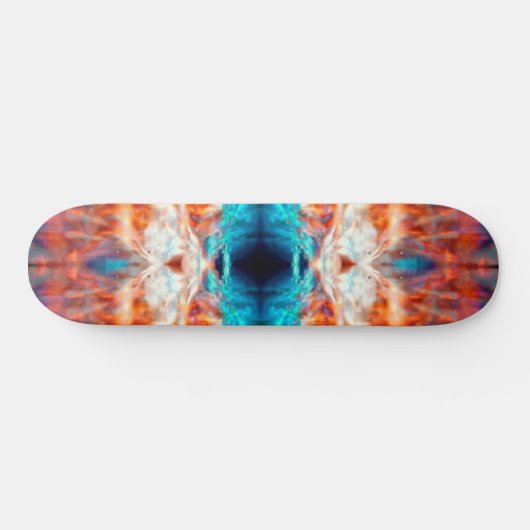 Psychedelisches Kaleidoskopmuster Skateboard (Horizontal)