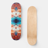 Psychedelisches Kaleidoskopmuster Skateboard (Vorderseite)