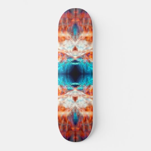 Psychedelisches Kaleidoskopmuster Skateboard (Vorderseite)