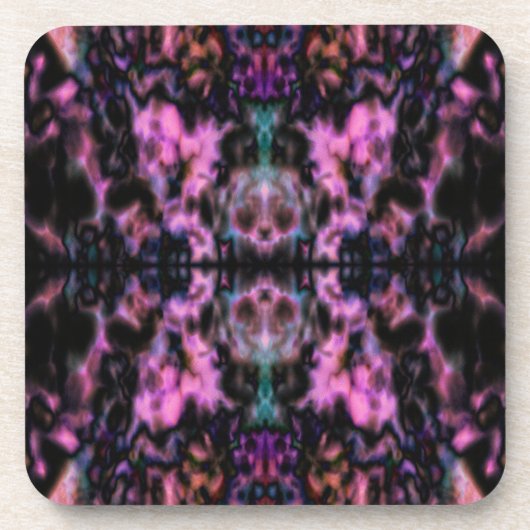 Psychedelisches Kaleidoskopmuster Untersetzer (Vorderseite)