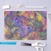 psychedelisches kariertes Gewebepapier Seidenpapier (Handwerk)