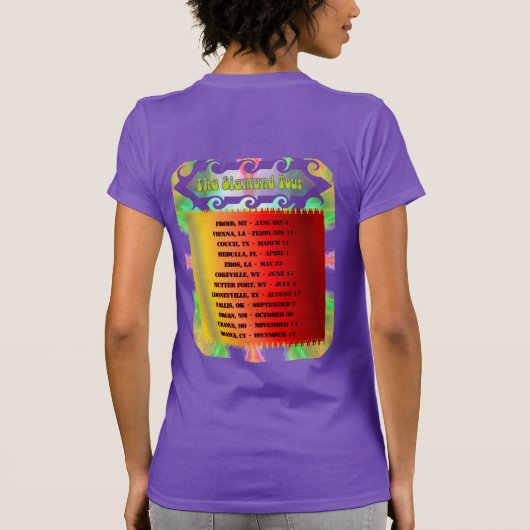 Psychedelisches Konzert T-Shirt (Rückseite)