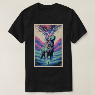 Psychedelisches Kosmisches Spirituelles Hundeshirt T-Shirt