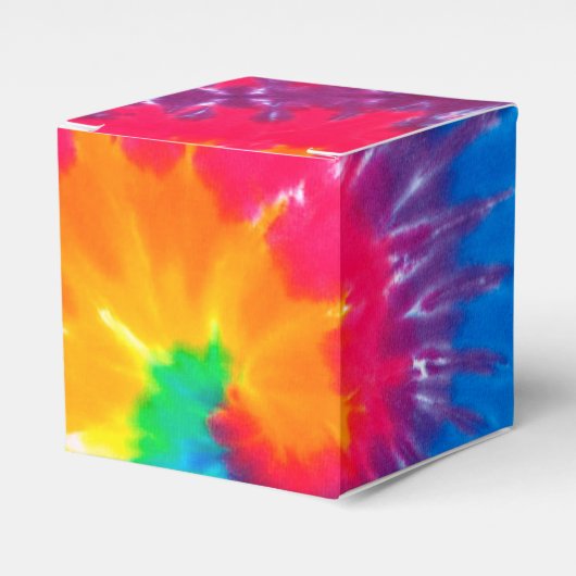 Psychedelisches Krawatte-Farbdesign Geschenkschachtel (Vorderseite)