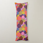 Psychedelisches Kreiskissen Seitenschläferkissen (Rückseite (Vertikal))