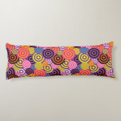 Psychedelisches Kreiskissen Seitenschläferkissen (Rückseite)