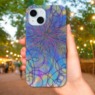 Psychedelisches Lila Rosa Funky Farbintensives Mod Case-Mate iPhone Hülle