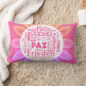 Psychedelisches Lumbarkissen/Ruhe in mehreren Spra Lendenkissen (Decke)