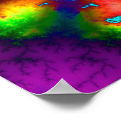 Psychedelisches Mandelbrot-Fraktal Poster (Ecke)
