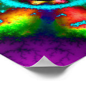 Psychedelisches Mandelbrot-Fraktal Poster (Ecke)