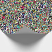 PSYCHEDELISCHES MattPackpapier Geschenkpapier (Ecke)