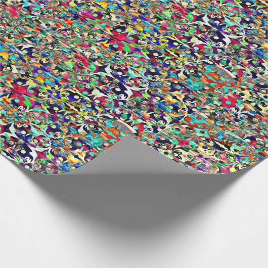 PSYCHEDELISCHES MattPackpapier Geschenkpapier (Ecke)