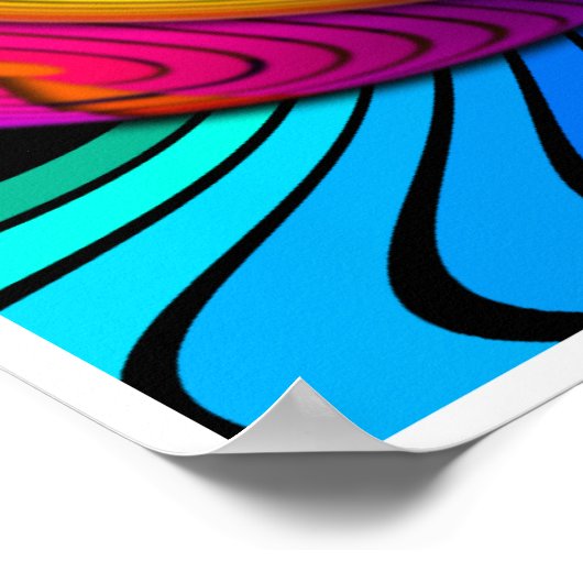 Psychedelisches Meltdown-Poster Poster (Ecke)