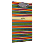 Psychedelisches mexikanisches Muster, anpassbar Klemmbrett (Rechts)