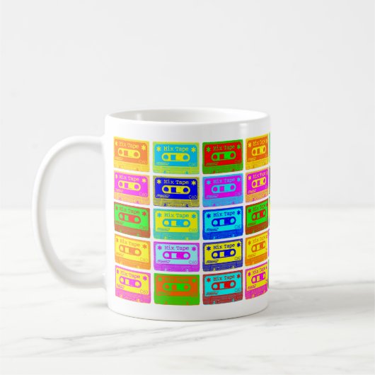 Psychedelisches Mix-Tape Kaffeetasse (Links)