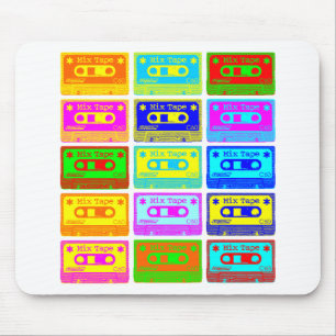 Psychedelisches Mix-Tape Mousepad