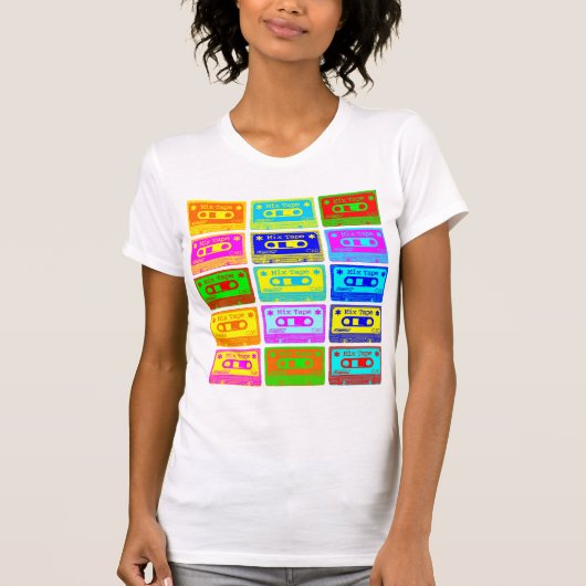 Psychedelisches Mix-Tape T-Shirt (Vorderseite)