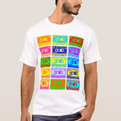 Psychedelisches Mix-Tape T-Shirt (Vorderseite)