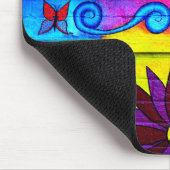 psychedelisches mousepad Farbe des Hippie (Ecke)