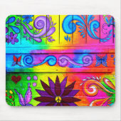 psychedelisches mousepad Farbe des Hippie (Vorne)