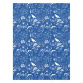 Psychedelisches Mushroom-Muster 2D.BW.b Blue BG Tischdecke (Vorderseite)