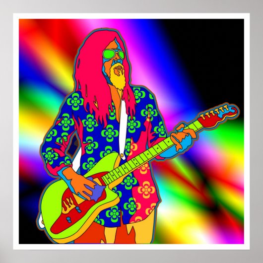Psychedelisches Musikposter AUS 8.99 Poster (Vorne)