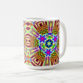 Psychedelisches Muster 3X6 Kaffeetasse (VorderseiteRechts)