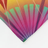 Psychedelisches Muster Fleecedecke (Ecke)