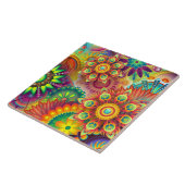 Psychedelisches Muster Fliese (Seite)