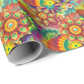 Psychedelisches Muster Geschenkpapier (Rolleneckpunkt)